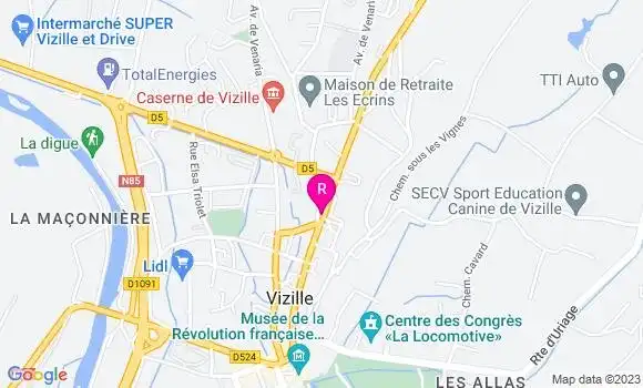 Localisation Restaurant  Le P