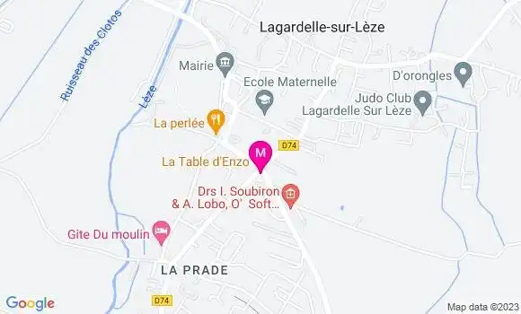 Localisation Restaurant  La Table d