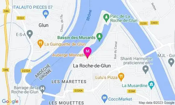 Localisation Auberge du Père Monnet