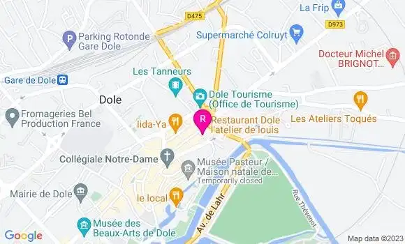 Localisation Brasserie Cafe du Cours