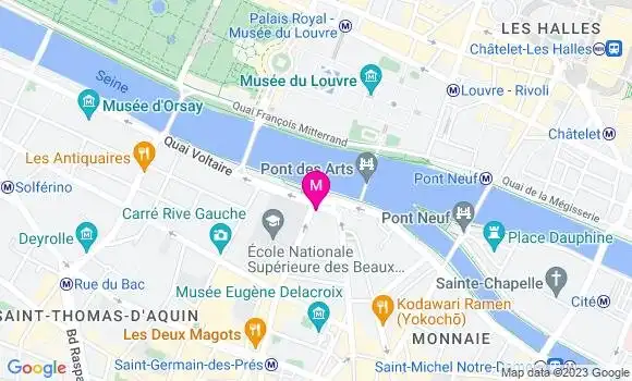 Localisation Restaurant  Café des Beaux Arts