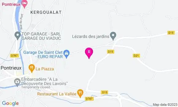 Localisation Restaurant de La Vallée