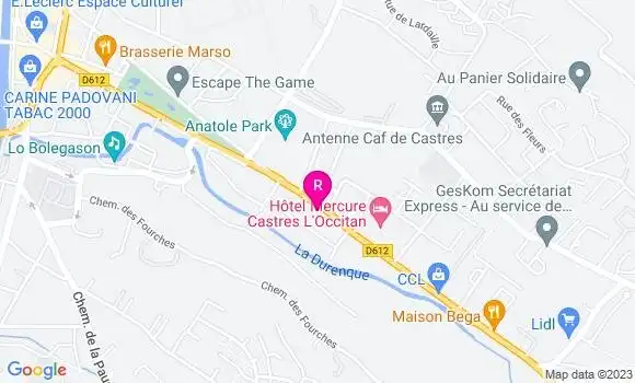 Localisation Restaurant  L