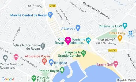 Localisation Restaurant  Le Point Central