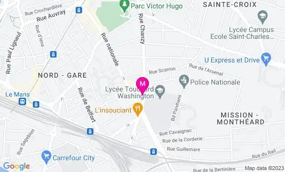 Localisation Brasserie L