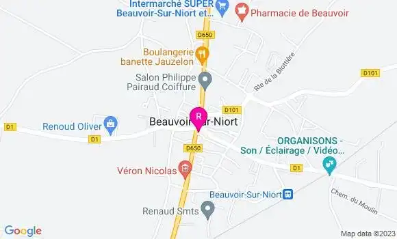 Localisation Restaurant Bar Le Belveer