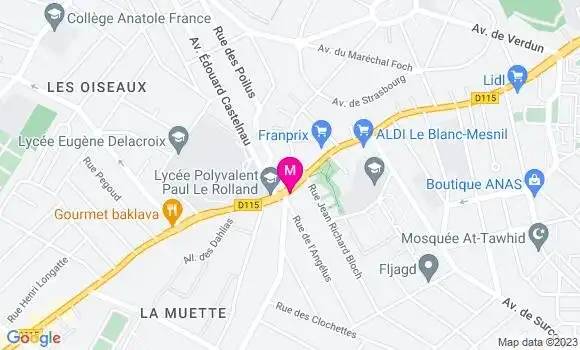 Localisation Restaurant  Les Copains