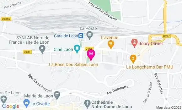 Localisation Restaurant  La Rose des Sables