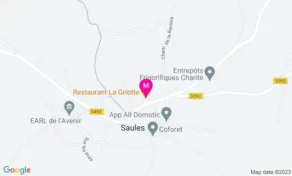 Localisation Restaurant  La Griotte