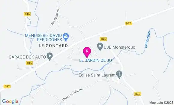 Localisation Restaurant  Le Jardin de Jo