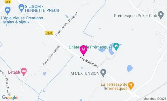 Localisation Restaurant  La Tentation