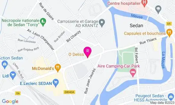 Localisation Restaurant  O Deliss