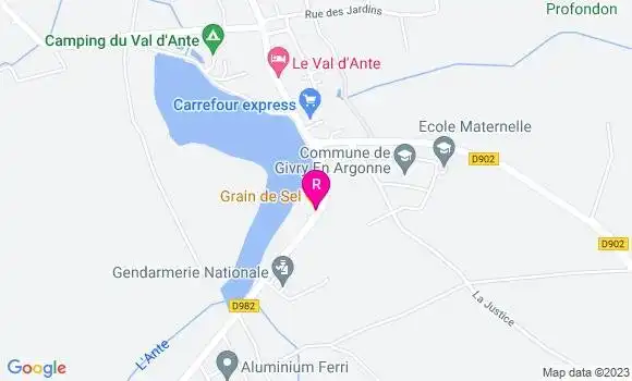 Localisation Restaurant  Grain de Sel
