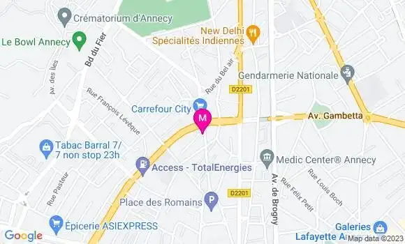 Localisation Restaurant  Aux Amis