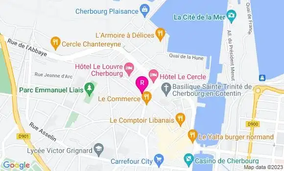Localisation Restaurant Bar La Carre