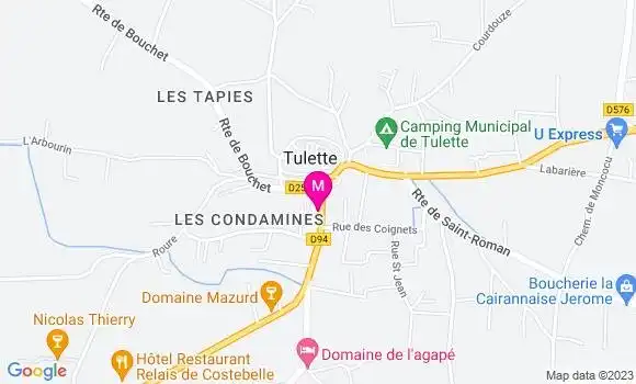 Localisation Restaurant  Au Vin sur Vin