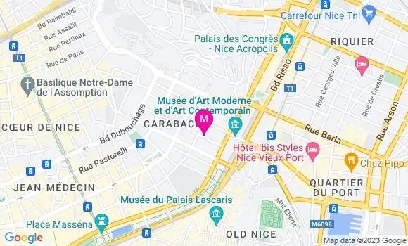 Localisation Bistrot Nice Art Bistro