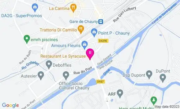Localisation Restaurant Italien Le Syracuse