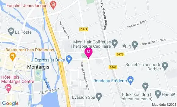 Localisation Restaurant  Les P