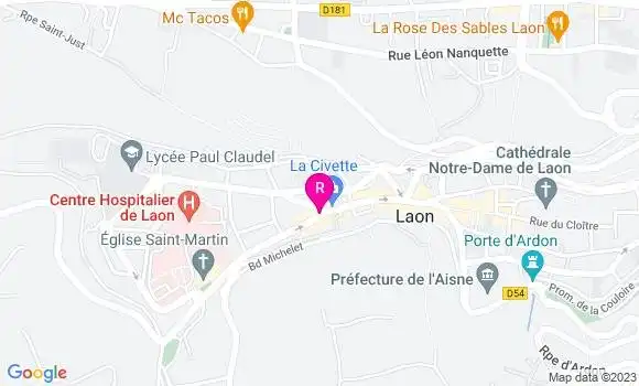 Localisation Restaurant Bar Au Lutin Bleu