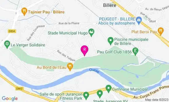 Localisation Restaurant  Au Bord de l