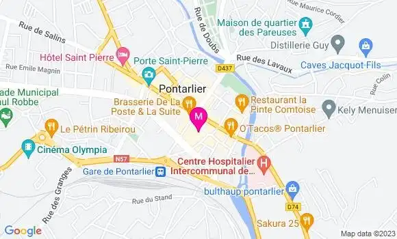 Localisation Pizzeria Le Gambetta