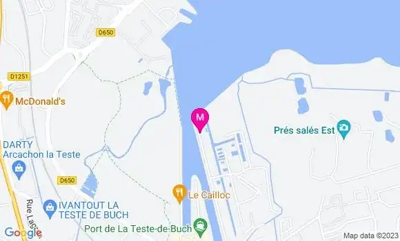 Localisation Restaurant  Fous de Bassin