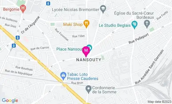 Localisation Restaurant  Bordeaux Parme