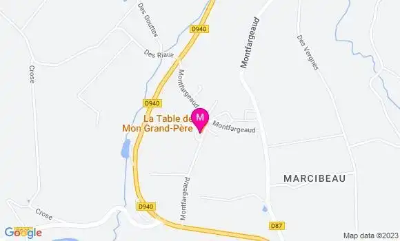 Localisation Restaurant  La Table de Mon Grand Père