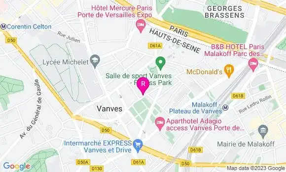 Localisation Restaurant  Aux Sportifs