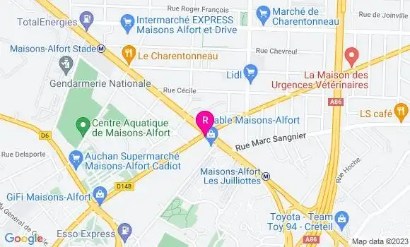 Localisation Restaurant  Chez Michel