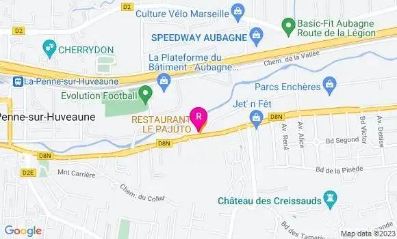 Localisation Restaurant  Le Pajuto
