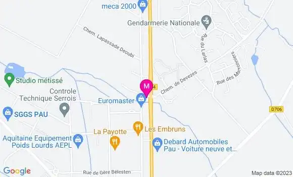 Localisation Restaurant  L