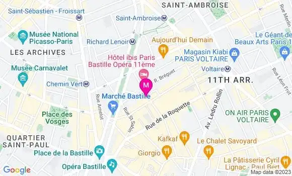Localisation Restaurant  La Robe de la Girafe