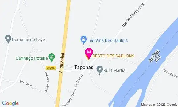 Localisation Restaurant  Resto des Sablons
