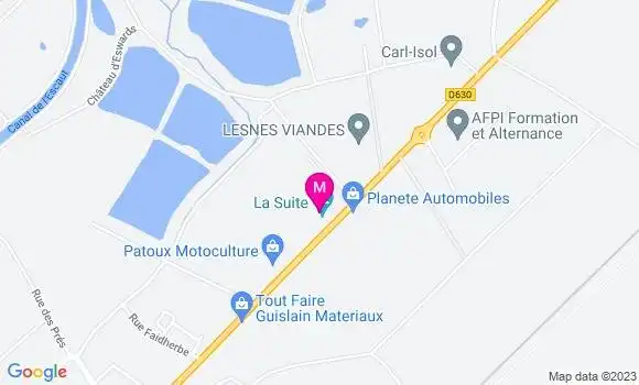 Localisation Restaurant  A la Suite
