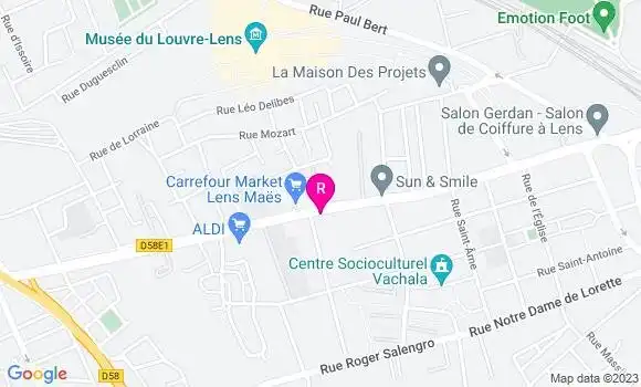 Localisation Restaurant  Sam Burgers and Fried Chicken