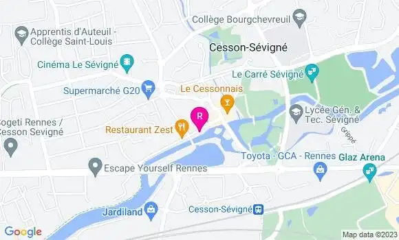 Localisation Crêperie la Fromentière