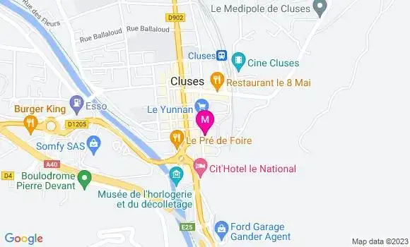Localisation Restaurant  Le Pré Bénévix