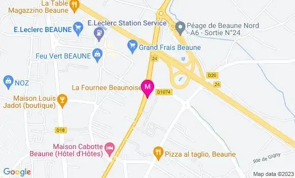 Localisation Pizzeria Pizza Pronto