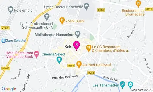 Localisation Restaurant  Le Schatzy