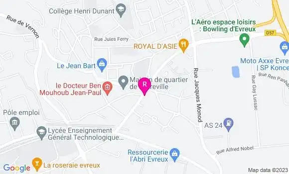 Localisation Restaurant Bar Aux Marronniers