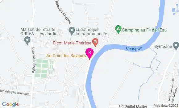 Localisation Restaurant  Au Coin des Saveurs