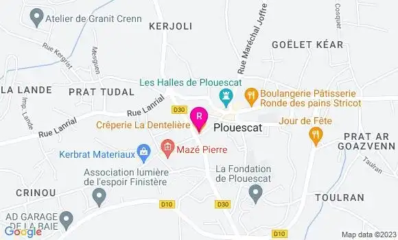 Localisation Crêperie La Dentelière