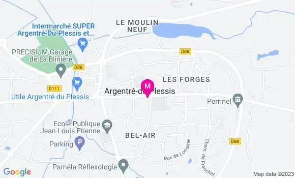 Localisation Crêperie des Lys