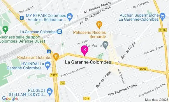 Localisation Restaurant  Café de la Poste