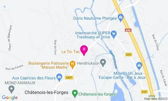 Localisation Restaurant  Le Tic Tac