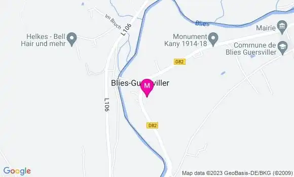 Localisation Restaurant  La Belle Etoile
