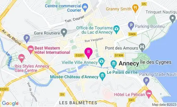 Localisation Brasserie La Coupole