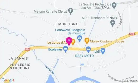 Localisation Restaurant  La Braizh